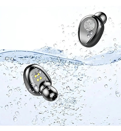 Auriculares in-ear inalámbricos F9 rosa con luz LED