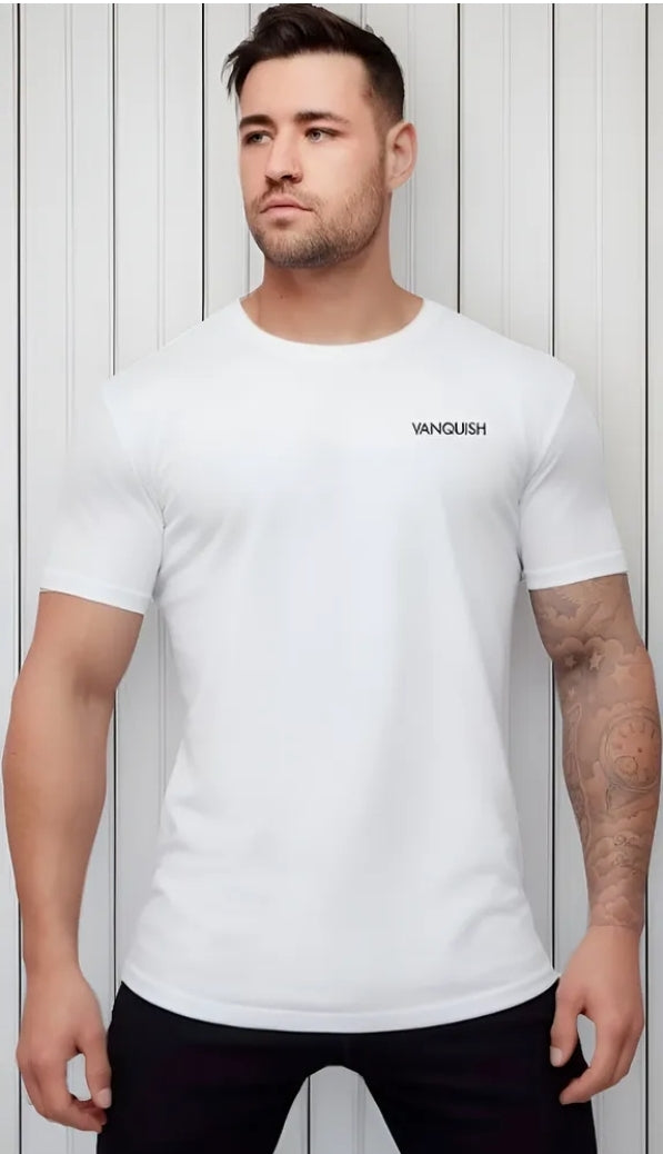 Playera Deportiva Casual Slim Ft Spandex Vanquish V Q A04 G