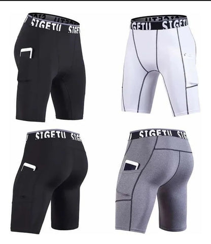 Short Licra Deportiva Gym Compresión Secado Rápido Sigetu G