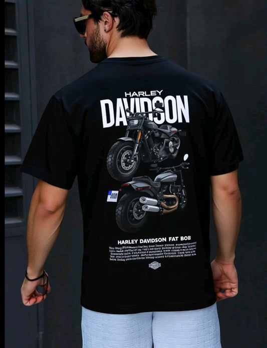 Playera Camiseta Unisex Motos Harley Davidson Fat Bob