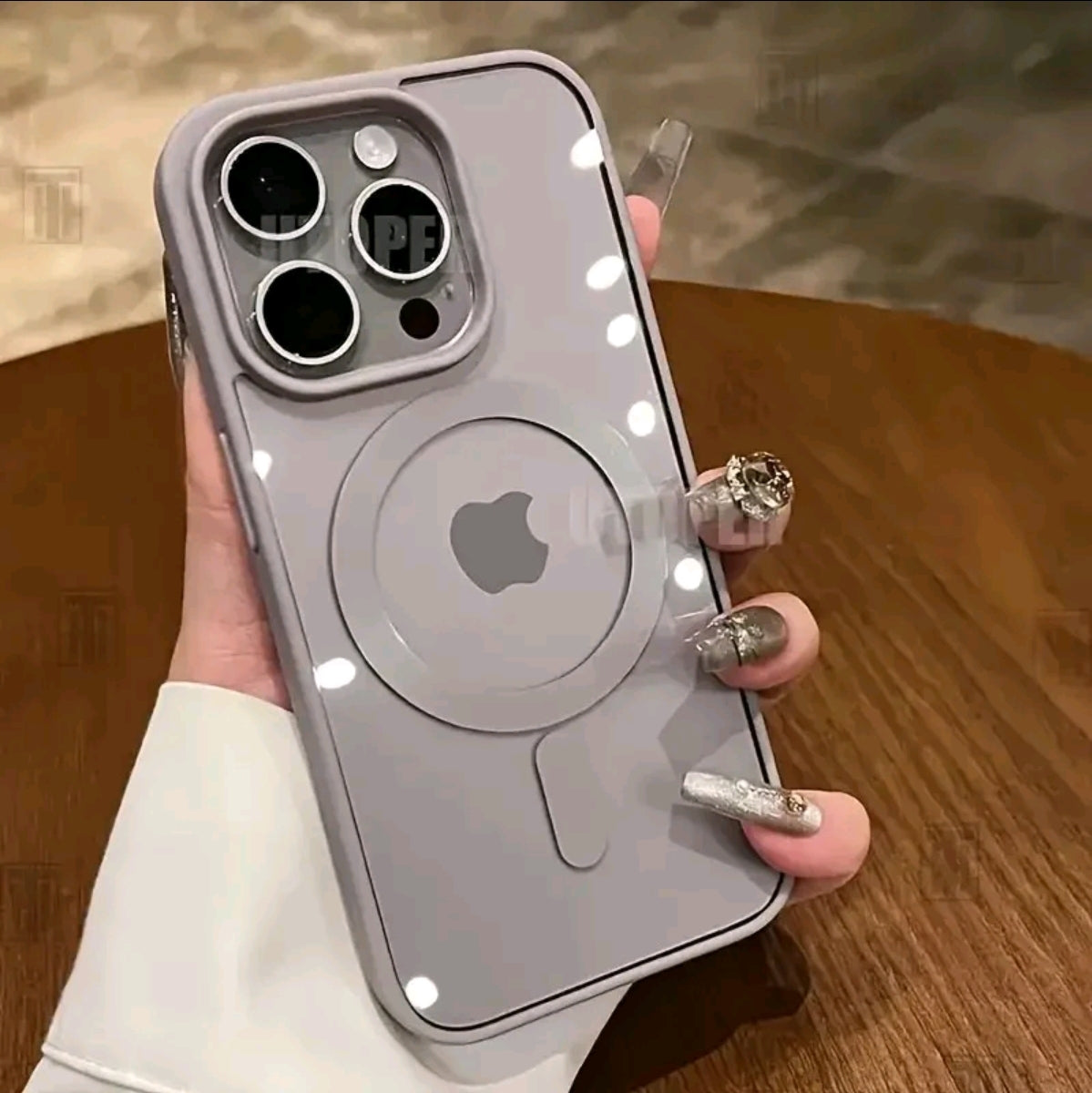 Funda MagnéTica UItra Clara De Lujo Para Teléfono, Compatible Con For lphone 16, 15, 14, 13, C 12, 11 Pro Max Y Plus Con Soporte Para Carga lnaláMbrica, Resistente A Golpes, De AcriLico Duro Y