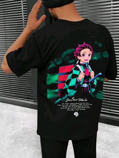 Playera Unisex Oversize Slaver Tanjiro By LL