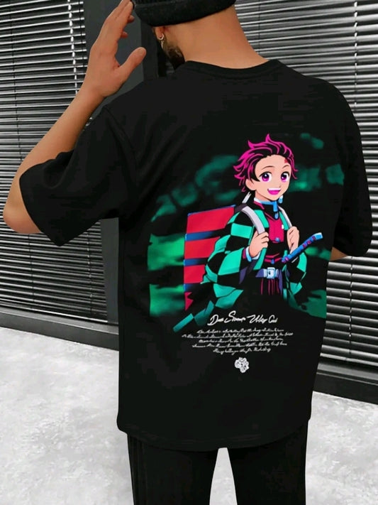 Playera Unisex Oversize Slaver Tanjiro By LL