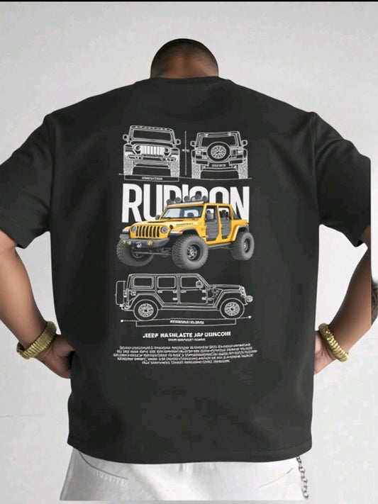 Playera Camiseta Unisex Autos - Jeep Wrangler Rubicon Amarilla