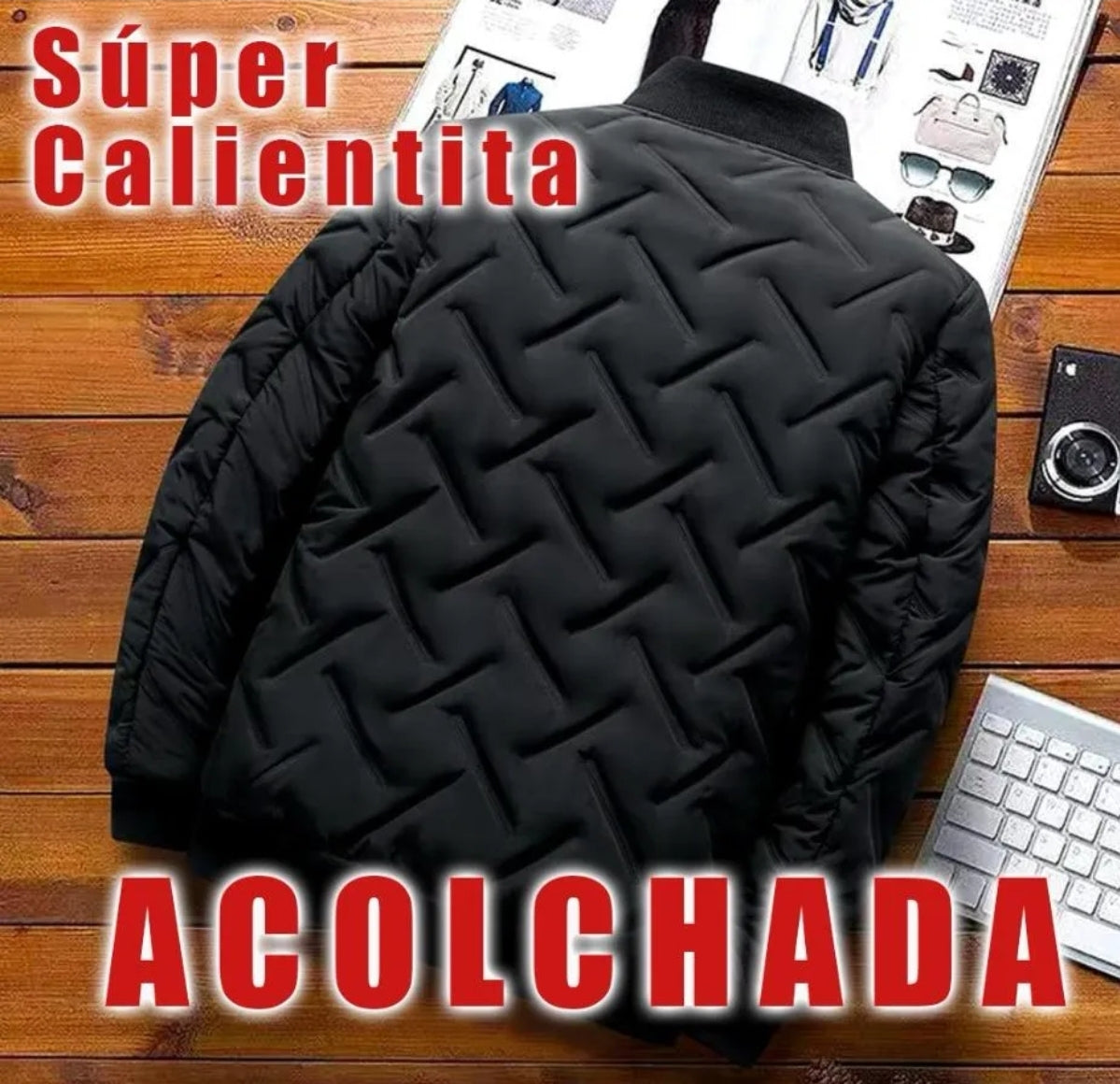 Chamarra Hombre Moda Casual Calientita Acolchada 101202 Am7