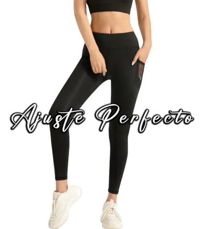 Leggins Deportivo Gym Correr Licra Ejercicio Bolsa Celular R