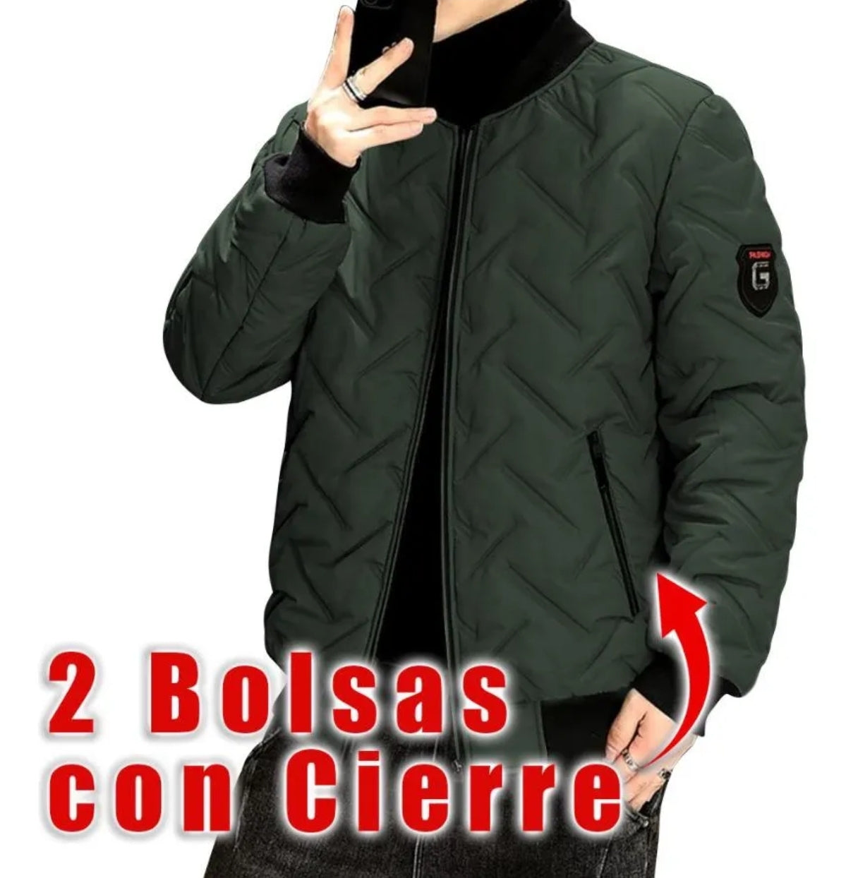 Chamarra Hombre Moda Casual Calientita Acolchada 101202 Am7