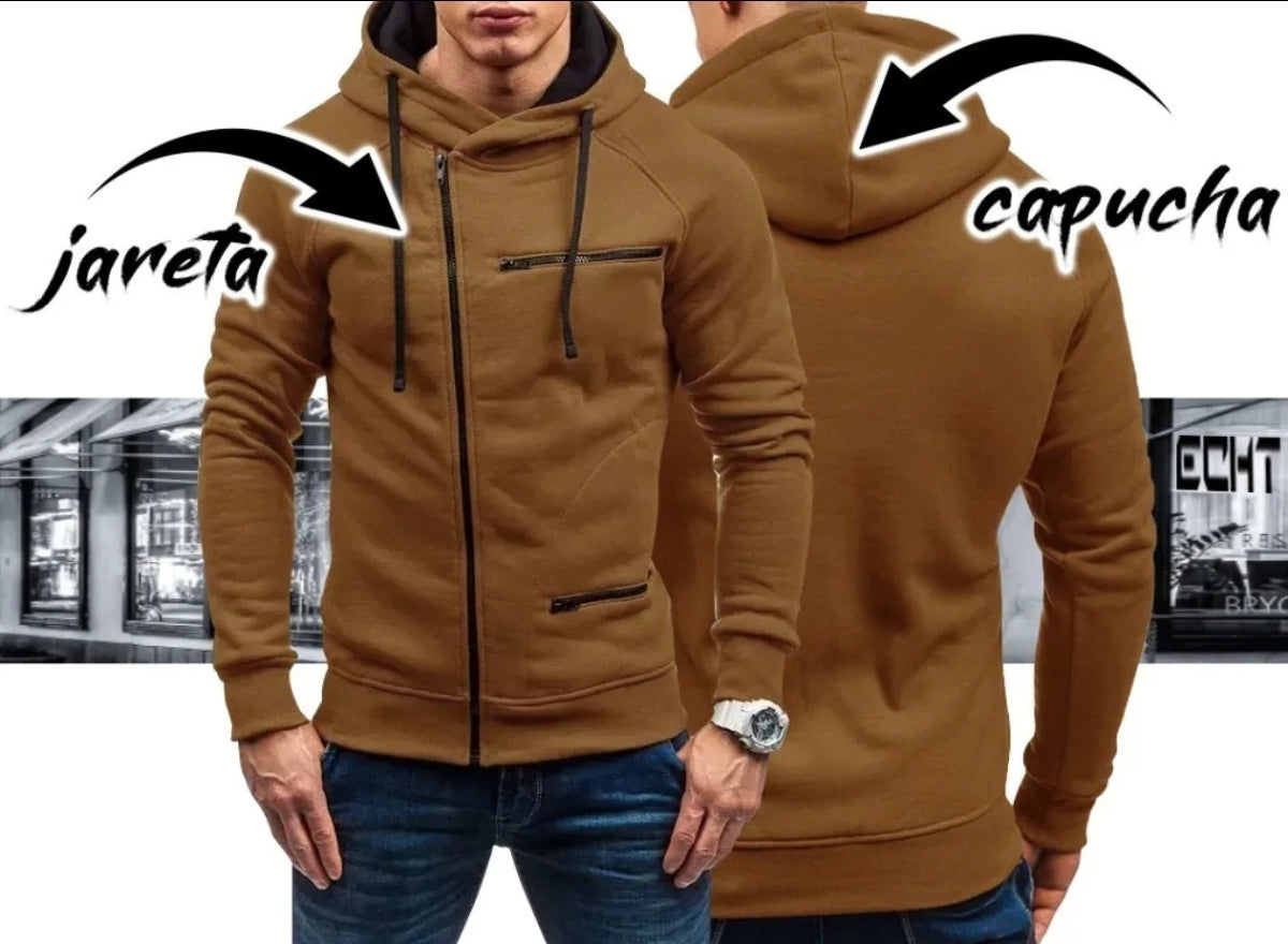 Sudadera Casual Moda Chamarra Hoddie Con Capucha MZ3 2108 G