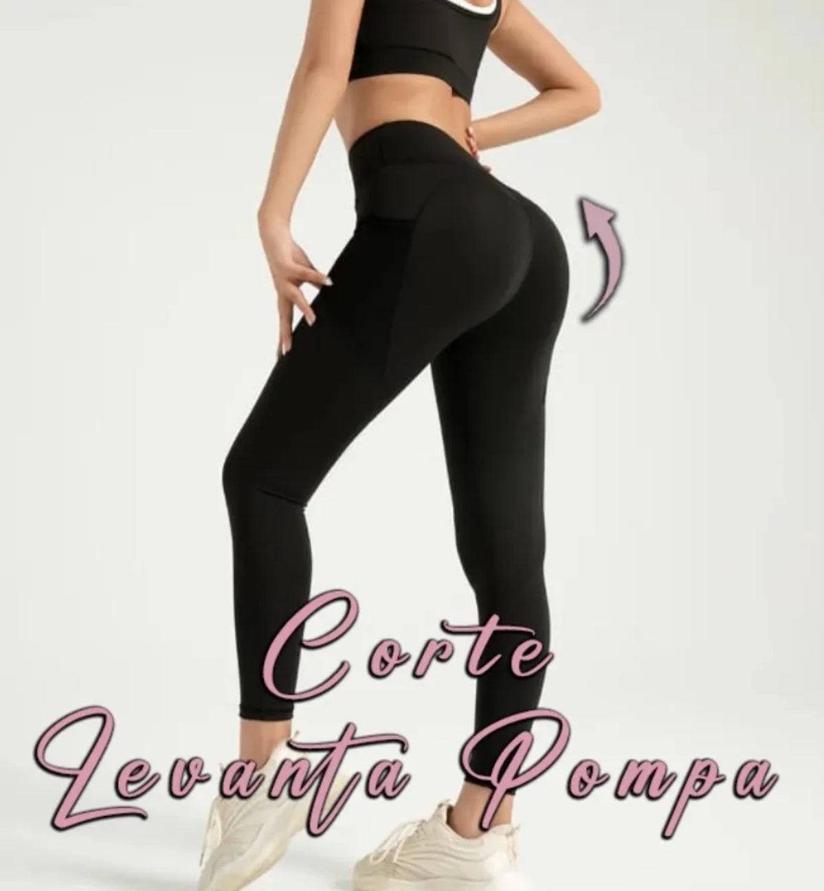Leggins Deportivo Gym Correr Licra Ejercicio Bolsa Celular R