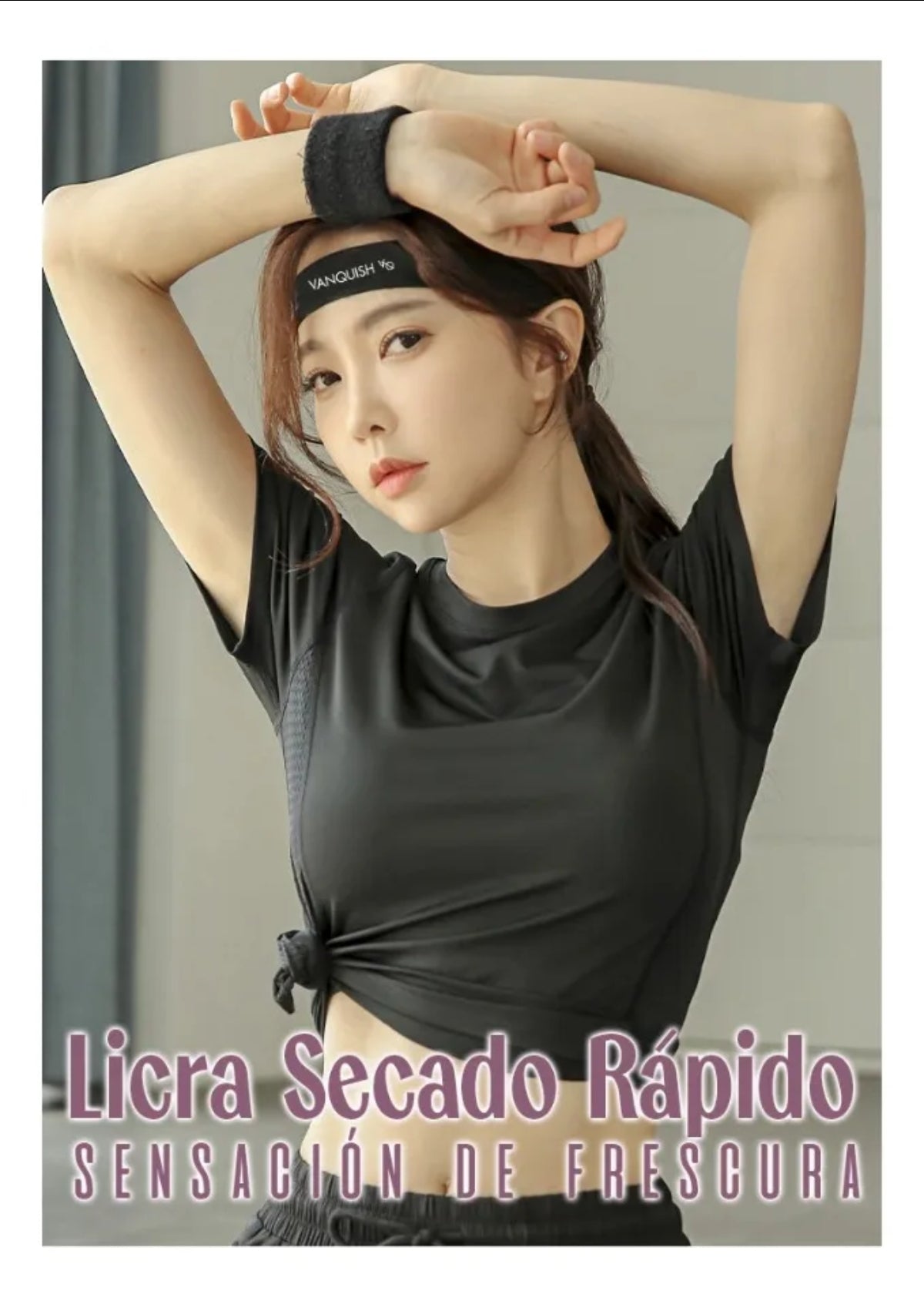 Playera Licra Deportiva Secado Rápido Mujer Vanquish W91 Am7
