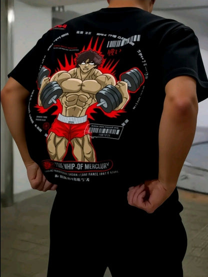 Plavera Unisex Oversize Anime Baki Hanma Gym