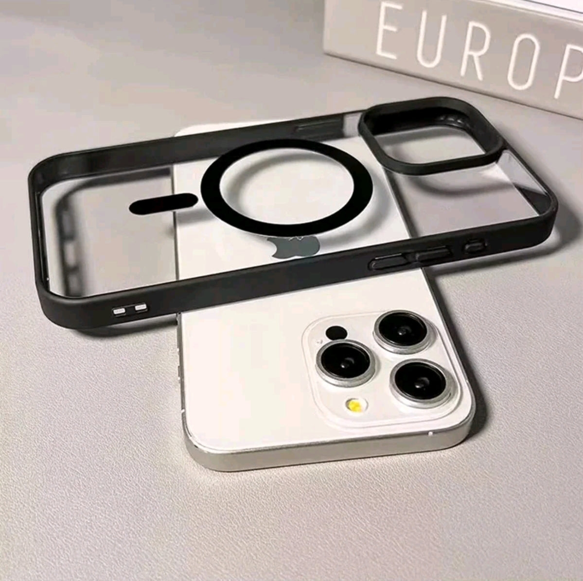 Funda de teléfono de carga inalámbrica Candy Magsafe de lujo para iPhone 17 16 15 14 13 12 11 Pro Max 16 Plus 16€ 17 Air Cubierta magnética del parachoques