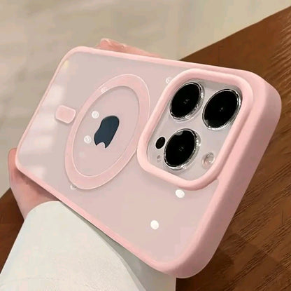 Funda MagnéTica UItra Clara De Lujo Para Teléfono, Compatible Con For lphone 16, 15, 14, 13, C 12, 11 Pro Max Y Plus Con Soporte Para Carga lnaláMbrica, Resistente A Golpes, De AcriLico Duro Y