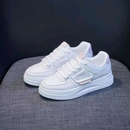 Zapatos de mujer. Zapatillas casuales de mujer. Suela antideslizante engrosada, transpirable y cómoda Estilo que aumenta la altura. Cordones, números impresos, zapatos casuales deportivos al aire libre de moda. Zapatos planos de mujer versátiles adecuado