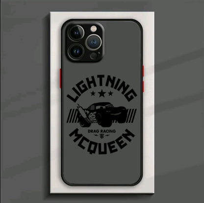 Funda de Teléfono con Logo de Coches para iphone 16 15 14 13 12 11 Mini Pro Max X XR XSMax 7 8 PIus, Cubierta Trasera Transpaente Mate, Protección a Prueba de Golpes