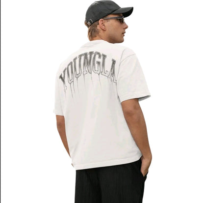 Playera Unisex Oversize Gym Youngla Letras Derretidas By LL