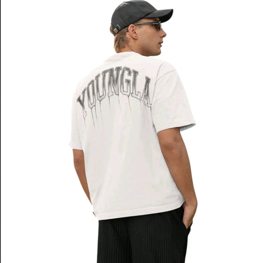 Playera Unisex Oversize Gym Youngla Letras Derretidas By LL