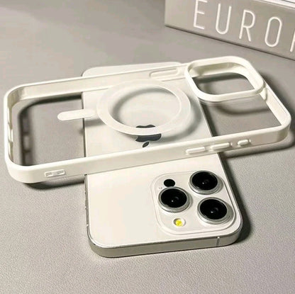 Funda de teléfono de carga inalámbrica Candy Magsafe de lujo para iPhone 17 16 15 14 13 12 11 Pro Max 16 Plus 16€ 17 Air Cubierta magnética del parachoques