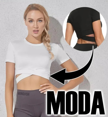 Crop Top Playera Blusa Deportiva Casual Playa Cru 122181 Am7