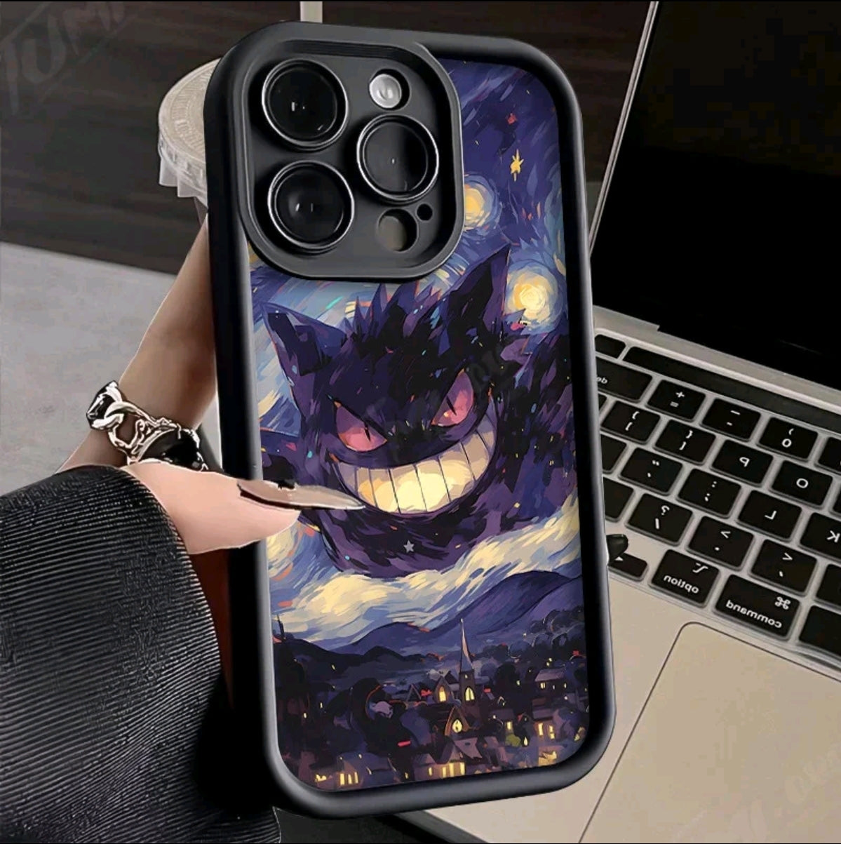 Funda de Pokémon con pintura al 6leo para iPhone, carcasa protectora de silicona suave a prueba de golpes para modelos iphone 16 14, 15 Pro Max, 13, 12,1X XS, XR, 7, 8 PIuS, SE 2020