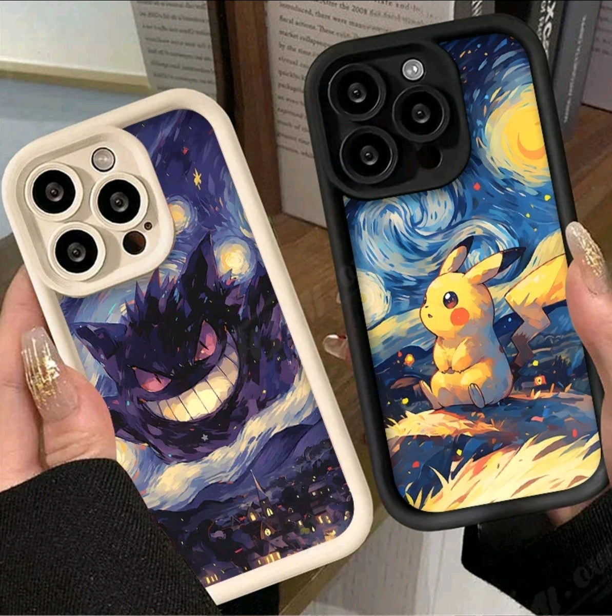 Funda de Pokémon con pintura al 6leo para iPhone, carcasa protectora de silicona suave a prueba de golpes para modelos iphone 16 14, 15 Pro Max, 13, 12,1X XS, XR, 7, 8 PIuS, SE 2020