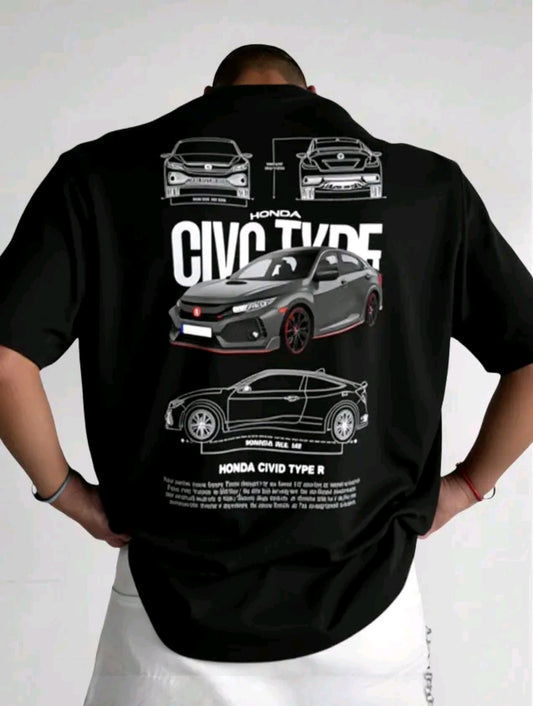 Playera Camiseta Unisex Autos - Honda Civic TYpe R