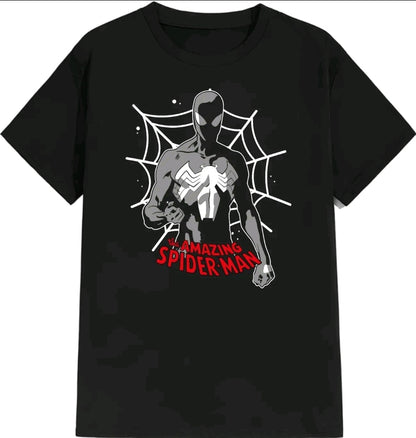 Playera manga corta unisex gym Marvel Spiderman simbionte (Rabbit man)