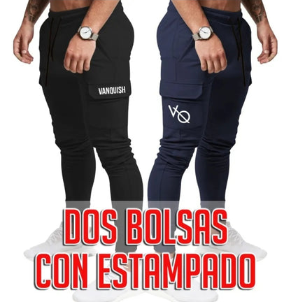 Pants Jogger Deportivo Slim 红> Vanquish VQ Cargo 2306 Am7