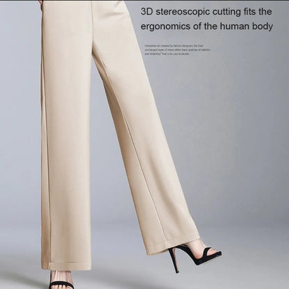 (🌍 PRODUCTO INTERNACIONAL) Pantalones Holgados Casuales De Cintura Alta Y Pierna Recta
