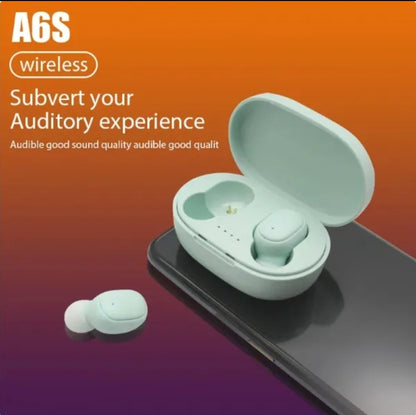 Auriculares in-ear inalámbricos A6s In-Ear A6S TGHA6S rosa con lUZ LED