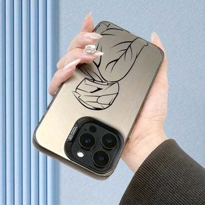 Funda de teléfono con marco de fotos dos en uno IMD de gran venta 'y patrón creativo de chico C motociclista, para la Serie iphone 17 16 15 14 13 12 11 PRO MAX PLUS AIR V XR XS MAX, diseño de moda creativa, ideal como regalo para amigos