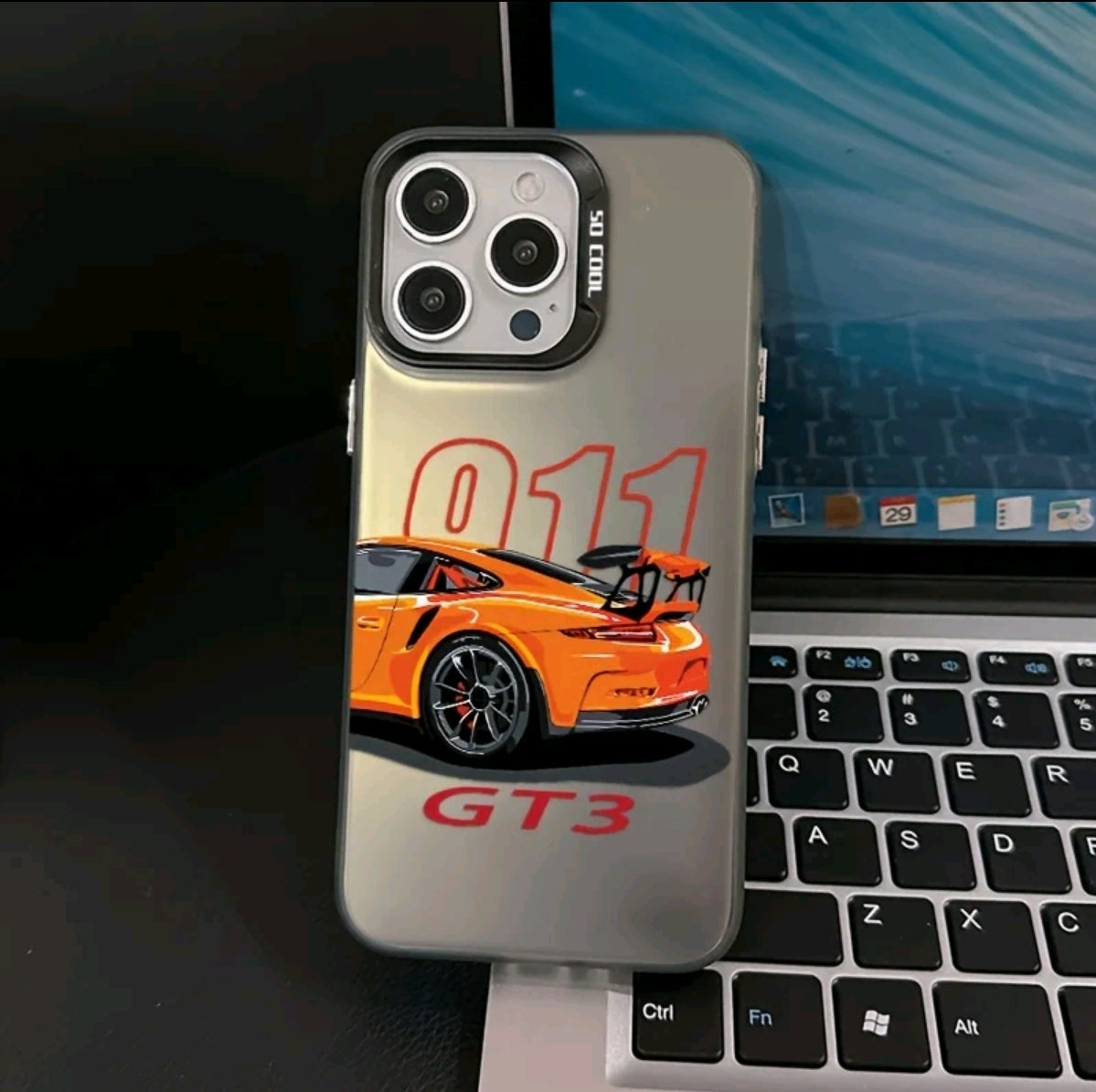 Fundas para Teléfono de Coche Deportivo de Marca Premium Adecuadas para iPhone 16 15 14 13 12 11 Pro Max X XR XSMAX 8 7 PIUs con Cubierta Trasera Mate Antigolpes