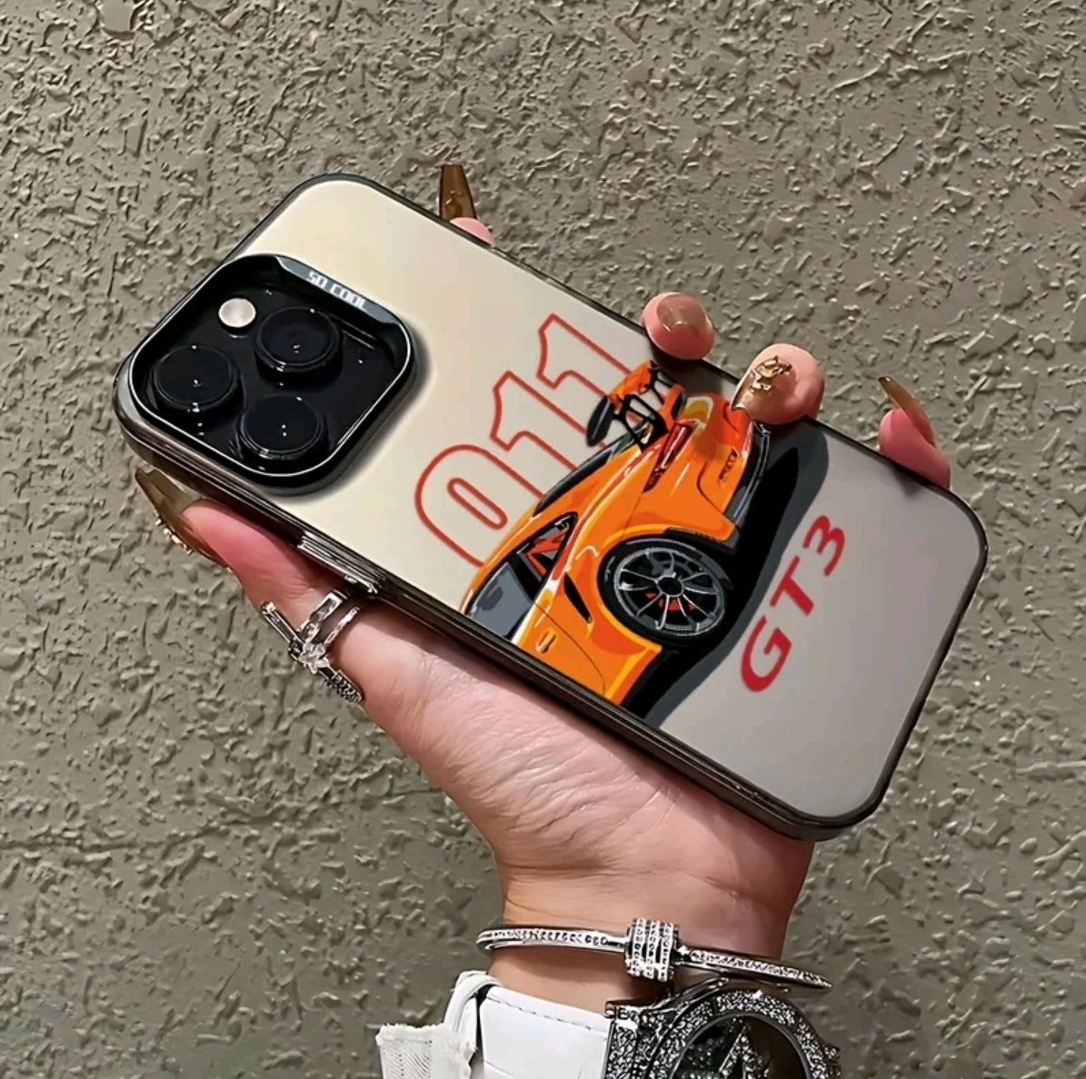Fundas para Teléfono de Coche Deportivo de Marca Premium Adecuadas para iPhone 16 15 14 13 12 11 Pro Max X XR XSMAX 8 7 PIUs con Cubierta Trasera Mate Antigolpes