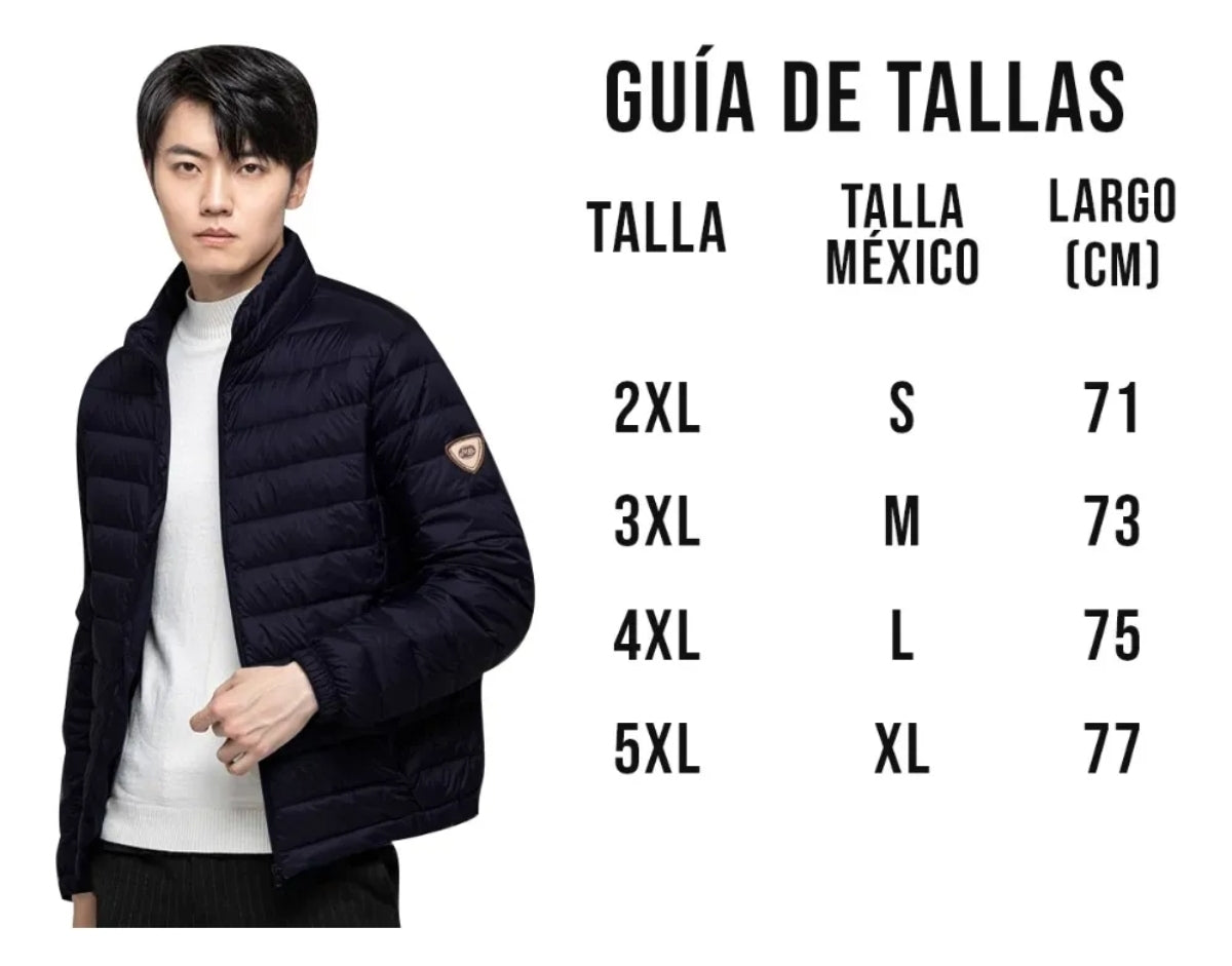 Chamarra Moda Casual Acolchonada Calientita Hombre 101201am7