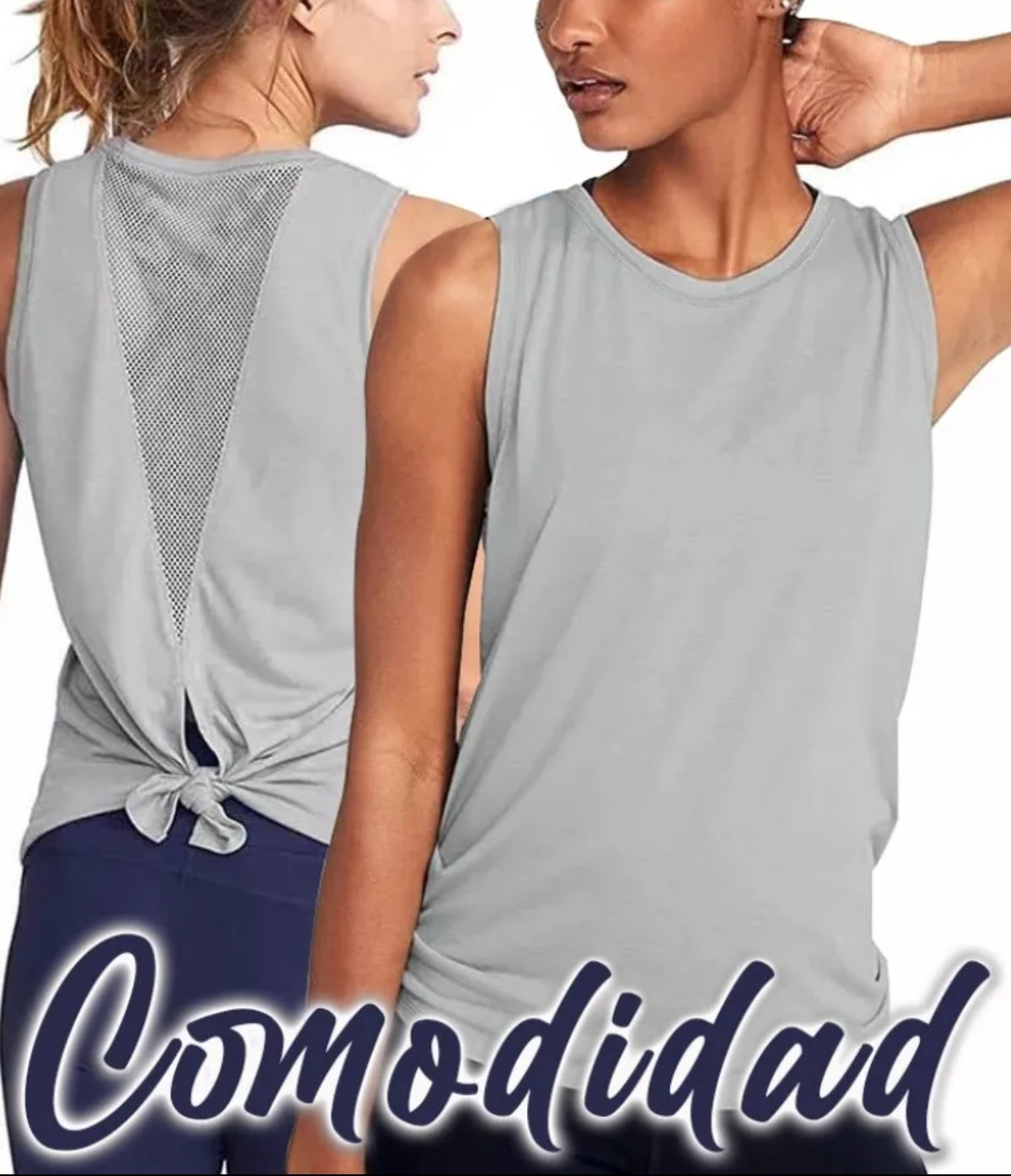Playera Deportiva Yoga Gym Fresca Blusa Casual Calidad Nudo