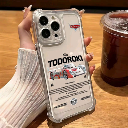 Funda de teléfono Cars 95 para iphone 16 15 14 13 12 11 Pro Max y*X XR XSMax cubierta transparente anticaida