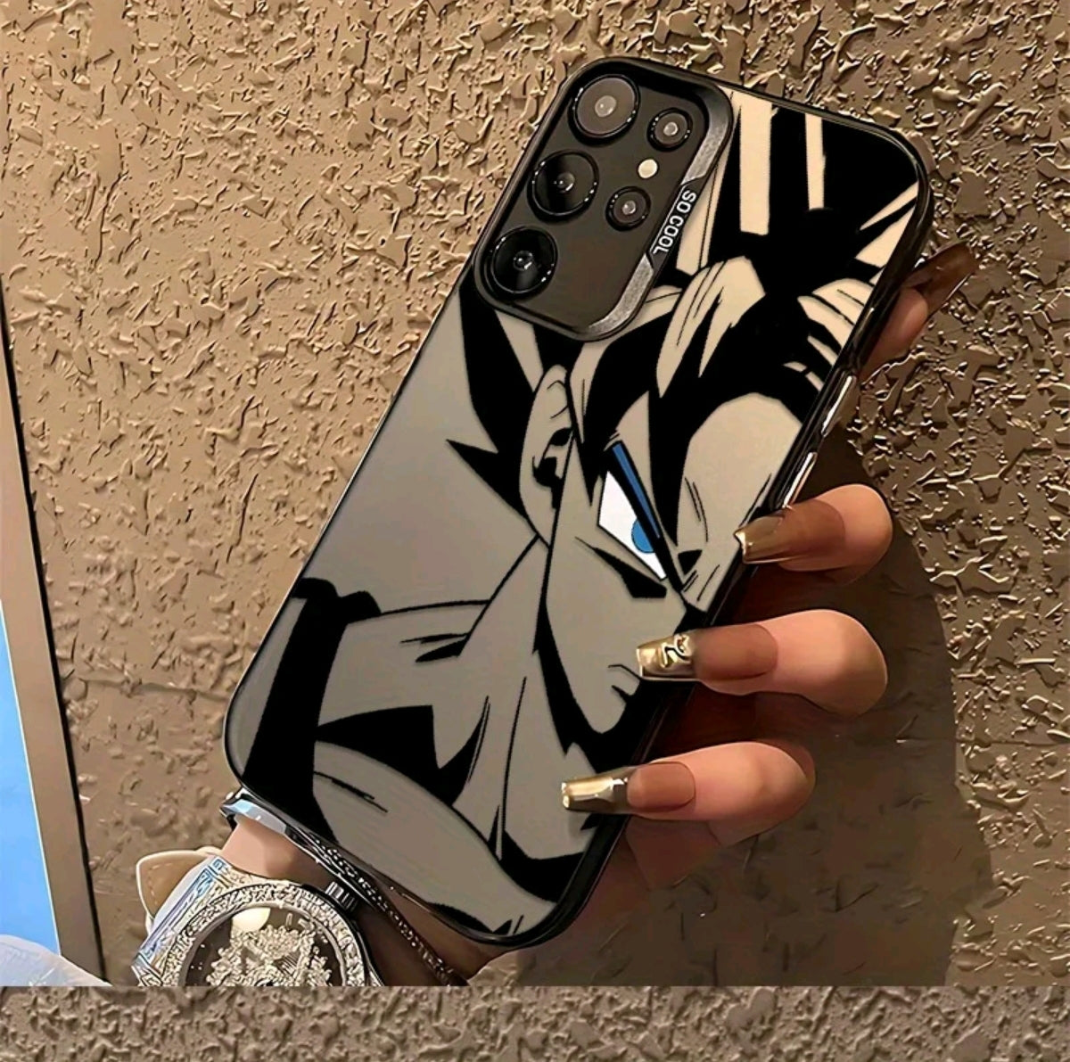 Fundas Populares de Anime Super Saivan para Teléfonos Móviles Samsung Galaxy S25 S24 S23 S22 S21 S20 FE UItra Plus 4G 5G. Cubierta Trasera Antideslizante v Resistente