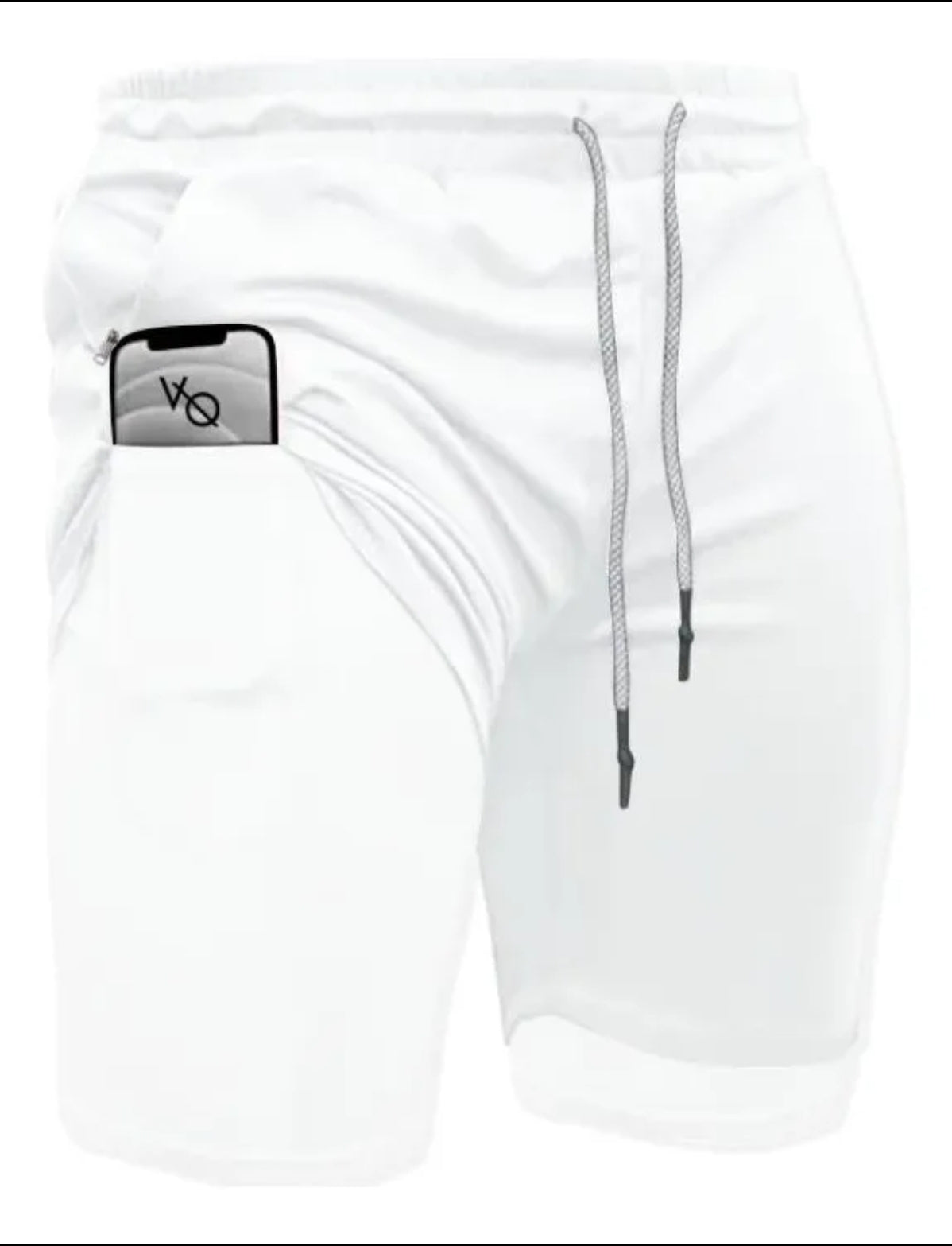 Short Gym Con Licra Deportiva 2 En 1 Bolsa Celular Moda 1615