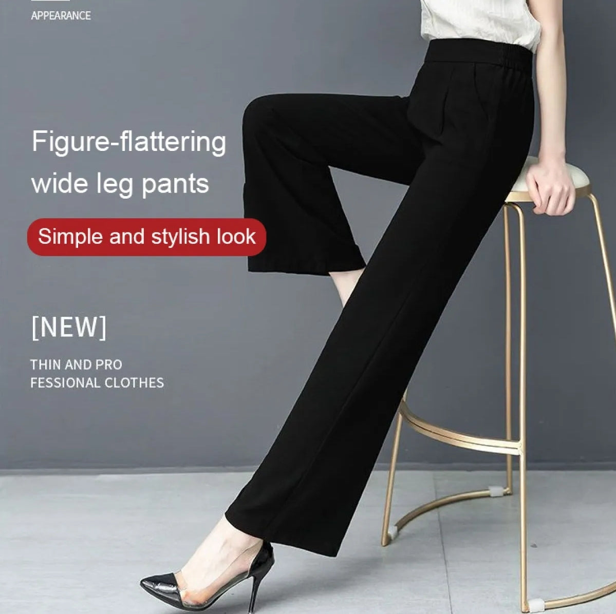 (🌍 PRODUCTO INTERNACIONAL) Pantalones Holgados Casuales De Cintura Alta Y Pierna Recta
