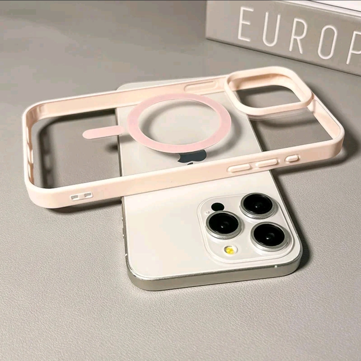 Funda de teléfono de carga inalámbrica Candy Magsafe de lujo para iPhone 17 16 15 14 13 12 11 Pro Max 16 Plus 16€ 17 Air Cubierta magnética del parachoques