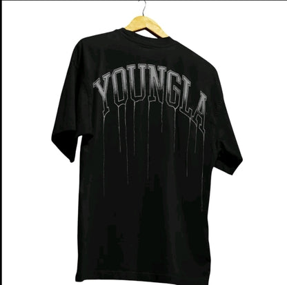 Playera Unisex Oversize Gym Youngla Letras Derretidas By LL