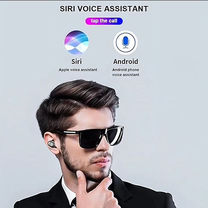 Auriculares in-ear inalámbricos F9 rosa con luz LED