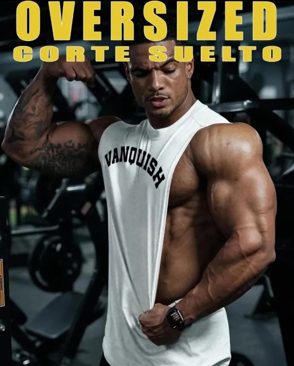Playera Tank Top Oversized Corte Suelto Vanquish V Q 120 Am7
