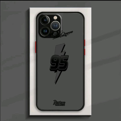 Funda de Teléfono con Logo de Coches para iphone 16 15 14 13 12 11 Mini Pro Max X XR XSMax 7 8 PIus, Cubierta Trasera Transpaente Mate, Protección a Prueba de Golpes