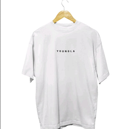 Playera Unisex Oversize Gym Youngla Letras Raras By LL