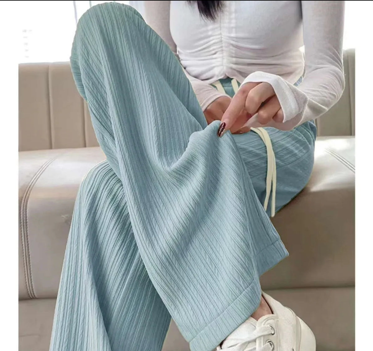 (🌍 PRODUCTO INTERNACIONAL) Pantalones Rectos Cintura Alta Holgados Casuales Mujel