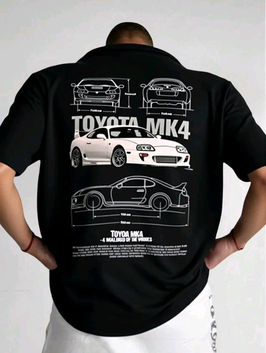 Playera Camiseta Unisex Autos - Toyota MKA Crema