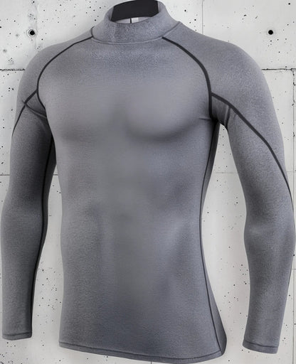 Playera Licra Deportiva Compresión Cuello Alto Sigetu 929 C