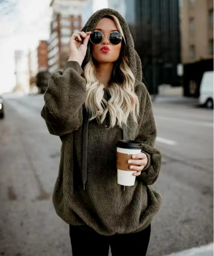 Sudadera Hoddie Mujer Cómoda Suelta Rica Afelpada 202309 Am7