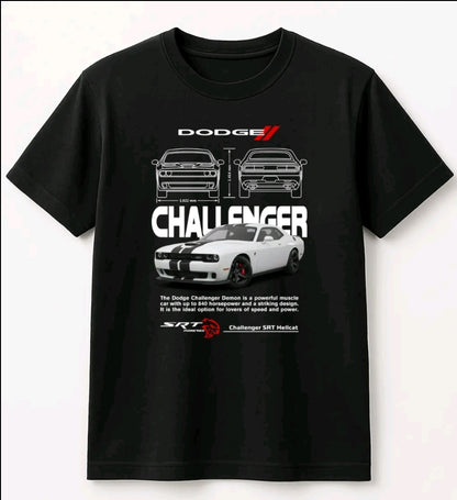 Plavera auto Challenger unisex manga corta algodón. (Rabbit Man)